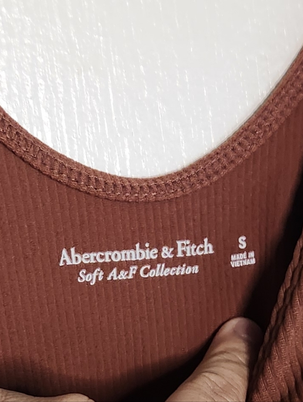 ✨ NWT Abercrombie & Fitch Ribbed Bodysuit | Soft A&F Collection | Brown 🤎✨ - Picture 4 of 5